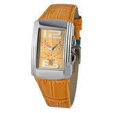 Chronotech Orange Leather Watch -   -  Chronotech.